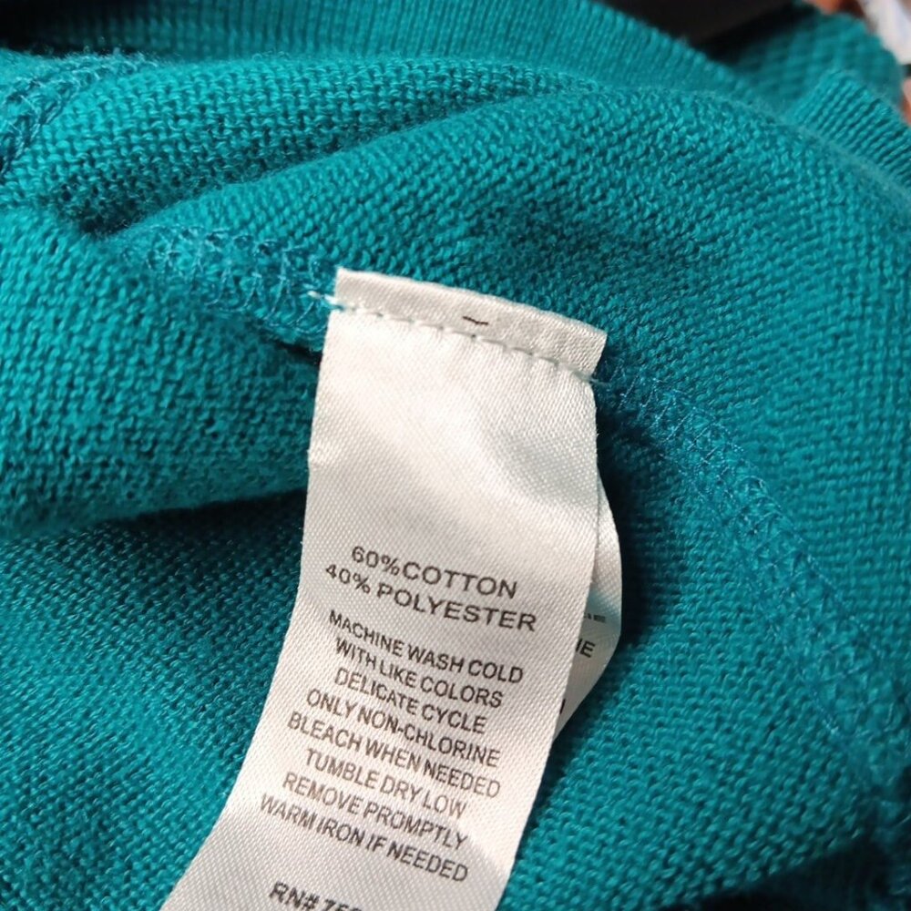 Telluride Clothing Co Sweater Dress Womens M Long Sleeve Knee Length Wrap Green - Picture 5 of 5